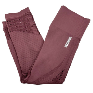 Gymshark Leggings Women's Small Energy Seamless Crop Burgundy